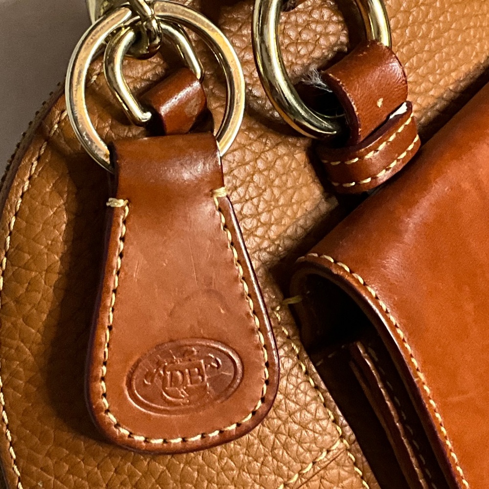 Dooney & Bourke Aubrey Pebble Leather Satchel / Shoulder Bag & Wallet, Caramel - Picture 6 of 16